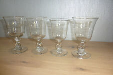 4 verres tulipe épais gravés