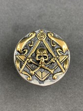 Maçonnique Homme Crâne Bague