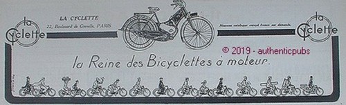 Publicite cyclette reine - publicite, la
