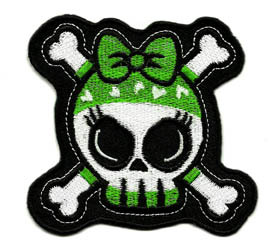 Patch dead girl - girl, rock'n'roll