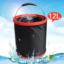 Seau à Eau Pliable, Seau de Pêche Robuste pour Les Voyages, La Randonnée,