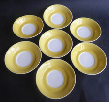 7 soucoupes sous-tasses porcelaine anglaise royal Worcester 1916 to 1948