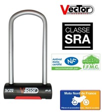 Antivol U VECTOR Super Max M2 - SRA - 105x250 mm intérieur