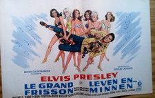 BELGIAN ORIGINAL MOVIE POSTER - LE GRAND FRISSON (ELVIS PRESLEY)