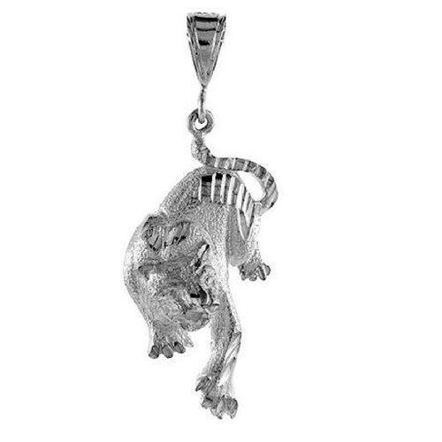 Pendentif panthère argent - panthère, en