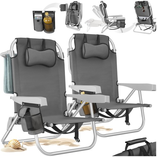 Tectake lot 2 chaise - lot,