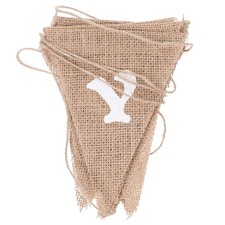 9pcs Candy Bar Burlap Flag