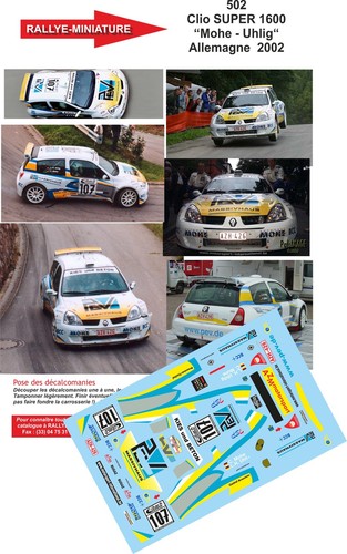 Decals ref 0502 renault - decals,