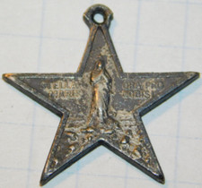 vintage MEDAILLE du MARIN stella maris ora pro nobis respice stellam voca mariam