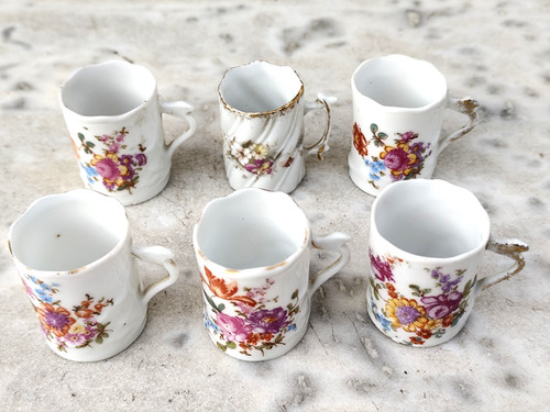 Tasses moka porcelaine - 6,