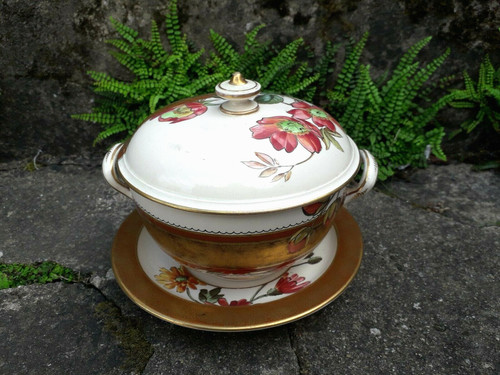 Ancien bol bouillon couvert - ancien,