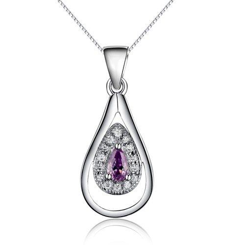 Pendentif violet étincelant - pendentif,