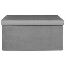 Banc & Coffre de Rangement "Giulia" 77cm Gris