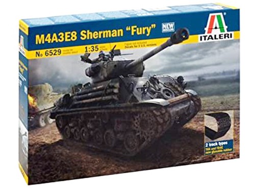 Italeri m4a3e8 sherman fury - m4a3e8,