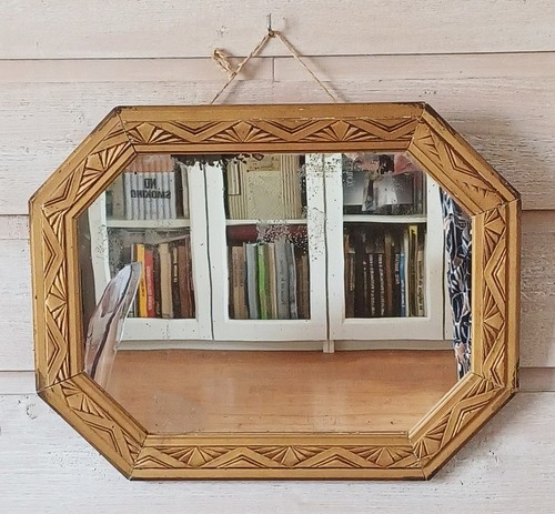 Ancien miroir art déco - art,