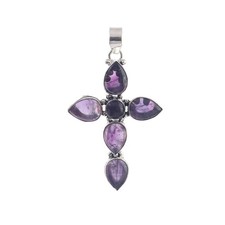 Pendentif améthyste en argent