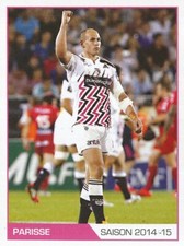007 PARISSE # STADE FRANCAIS RETRO 2014-2015 TOP 14 STICKER PANINI RUGBY 2016