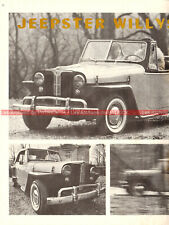 Essai-Test : JEEPSTER WILLYS