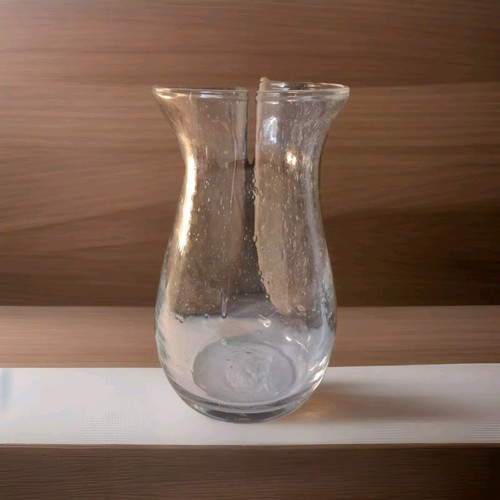Vase verre bullé vintage - ,