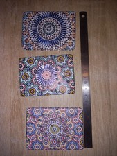 Miroir rectangle oriental decor strass - Glace pliable 9 x 6 x 1cm