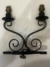 Applique Murale en Fer Forgé Noir 