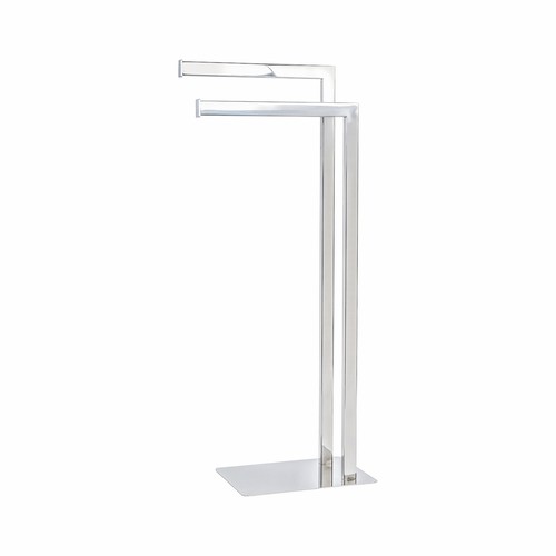 Porte serviette sur pied poli - pied,