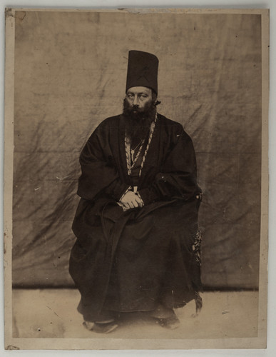 Qajar elite portrait - portrait, mirza