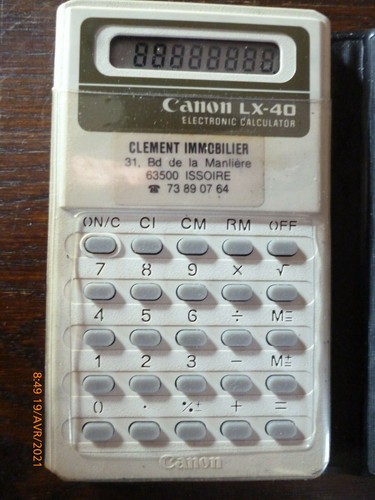 Calculatrice canon 40 - calculatrice, lx-40