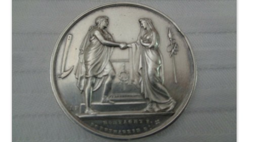 Medaille jeton mariage - de,