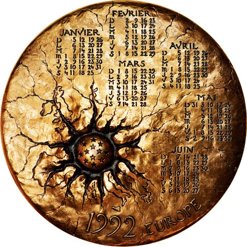 France médaille calendrier - france,,