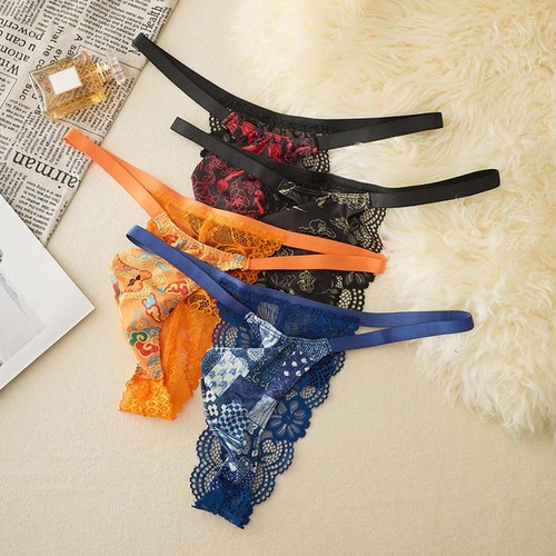 String homme dentelle maille