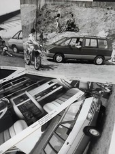 Anciennes photos de presse 1984 Renault Espace 2000 TSE GTS documents AFP revue 