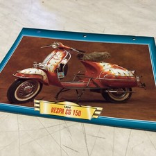 Vespa CG 150 1954 fiche carte moto passion collection Atlas