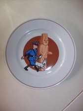 Assiette porcelaine tables et couleurs - TINTIN et les PICAROS