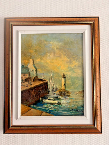 Ancien tableau peinture huile - tableau,,