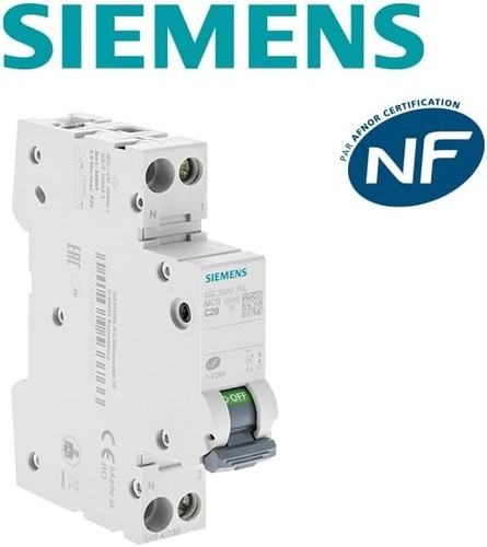 Disjoncteur siemens 20a - 20a, ph+n