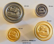 lot de 4 boutons   DRAGON  