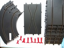 Lot rails diverses et accessoires pour circuit Polistil