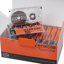 RTM Blank Audio Cassettes C60 Studio Quality Analog Recording - Pack of 10