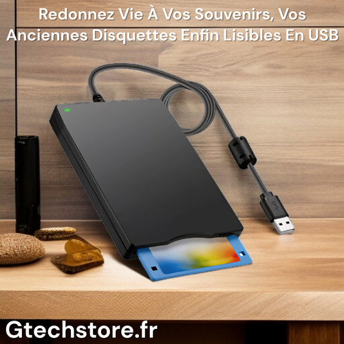 Lecteur disquette externe - lecteur, de