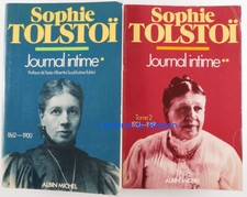 Journal intime Tome 1 1862-1900 Tome 2 1901-1919 Sophie Tolstoï 1980 SP