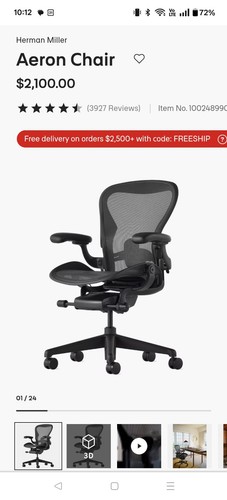 New herman miller aeron - new,