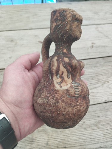 Pichet poterie anthropomorphe - pichet,