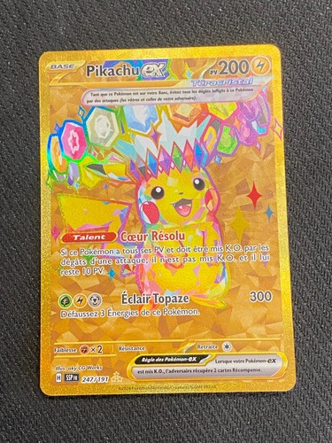 Carte pokémon pikachu - pokémon,