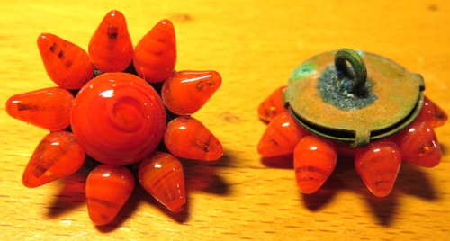 Bouton art deco ancien fleur - deco,