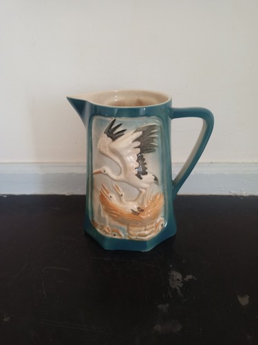 Carafe faïence polychrome - en,