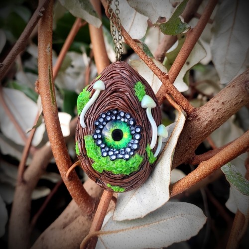 Collier magique oeil fait main - collier,