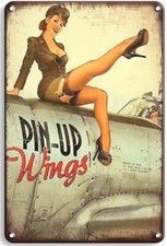 PLAQUE  SEXY PIN-UP WINGS  -