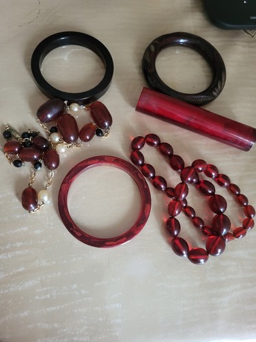 Ancien amber bakelite - amber,