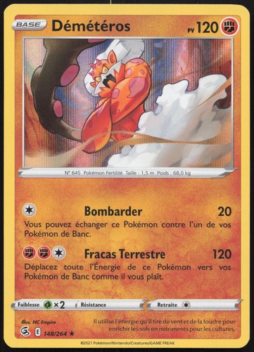 Carte pokémon démétéros - carte,
